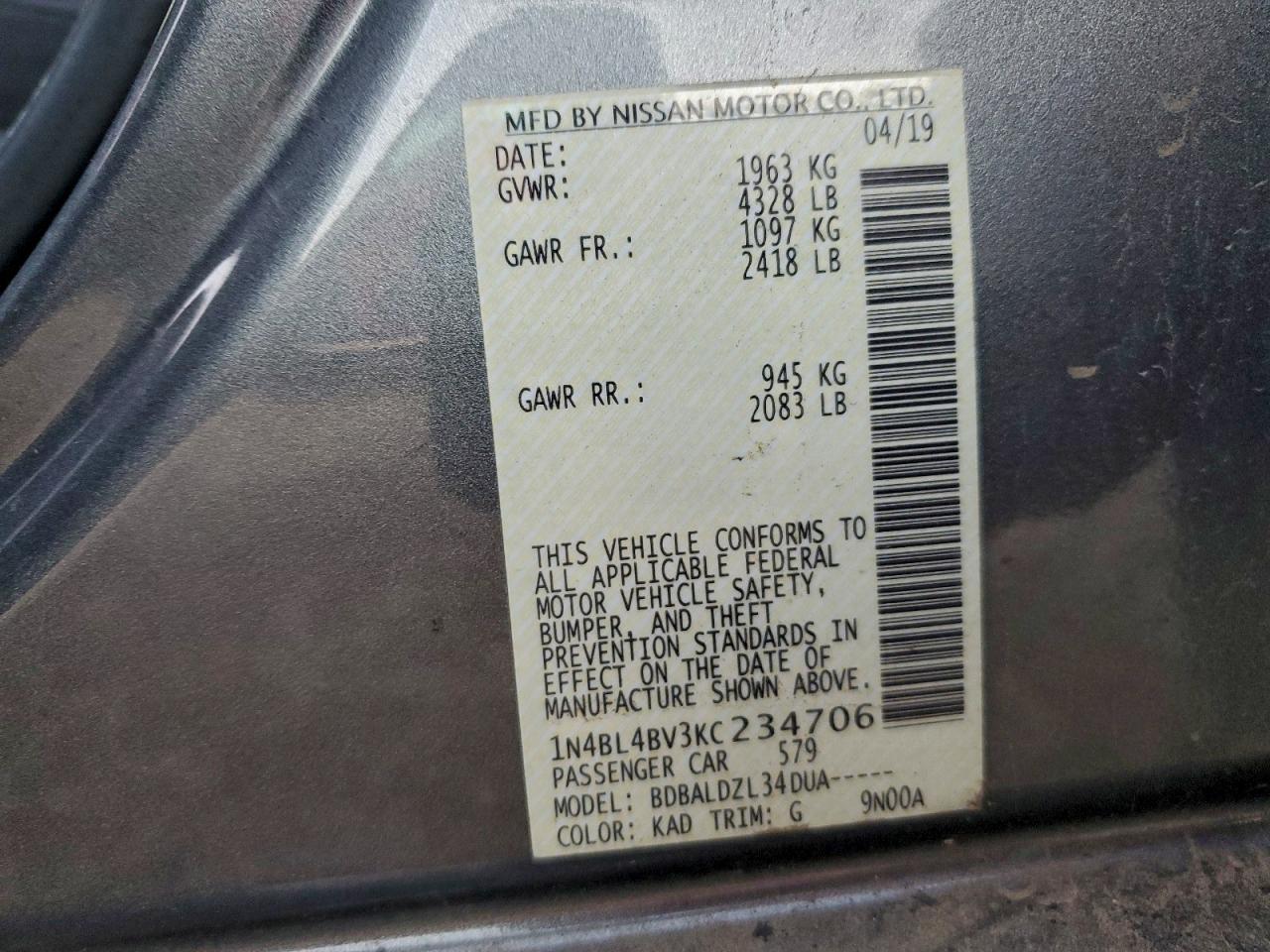 Nissan Altima S Image 10